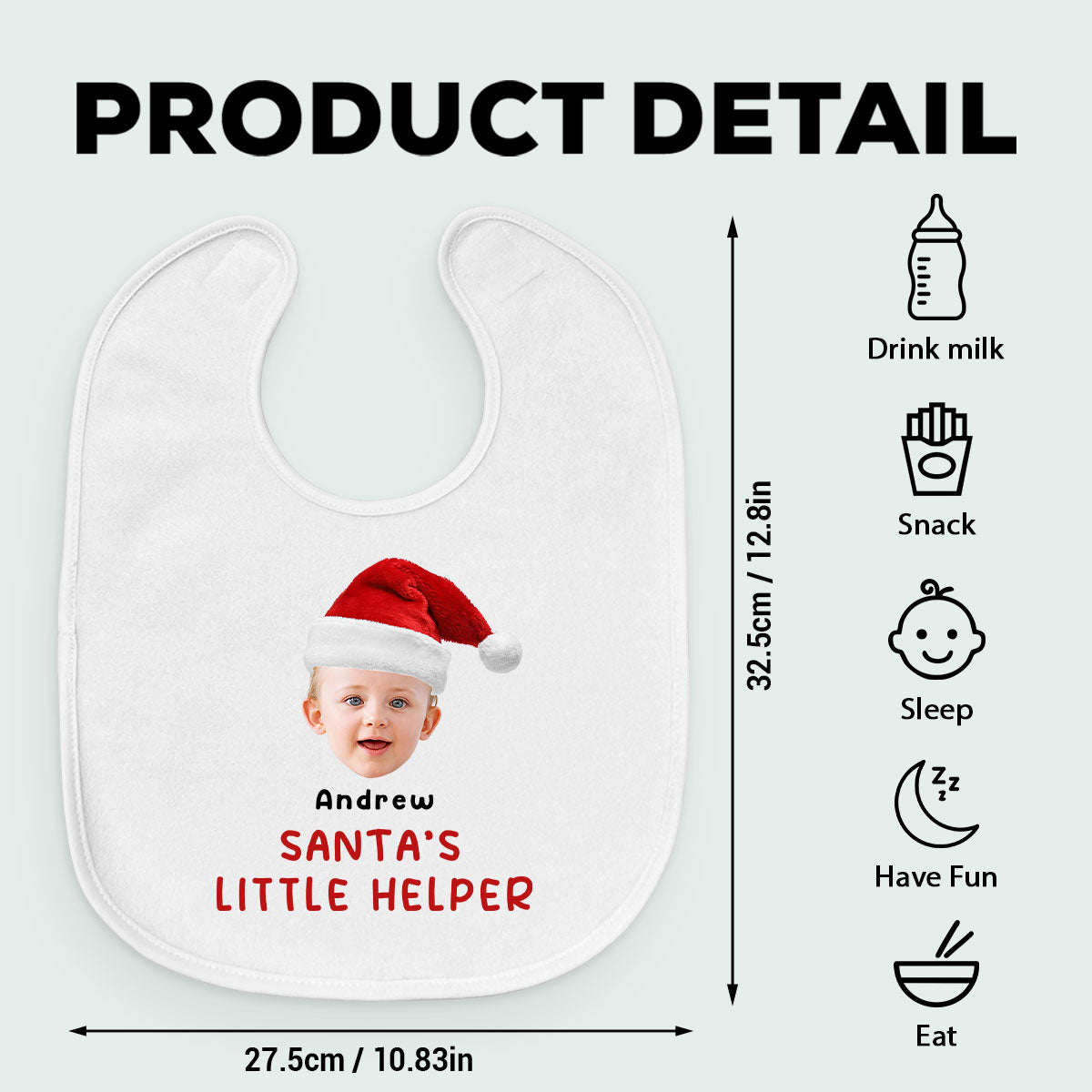 Little Helper - Personalized Custom Baby Bib