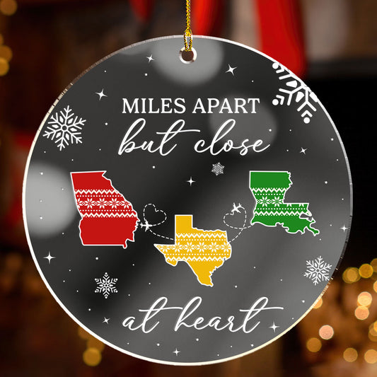 Home Is Where - Personalized Custom Mirrored Acrylic Ornament
