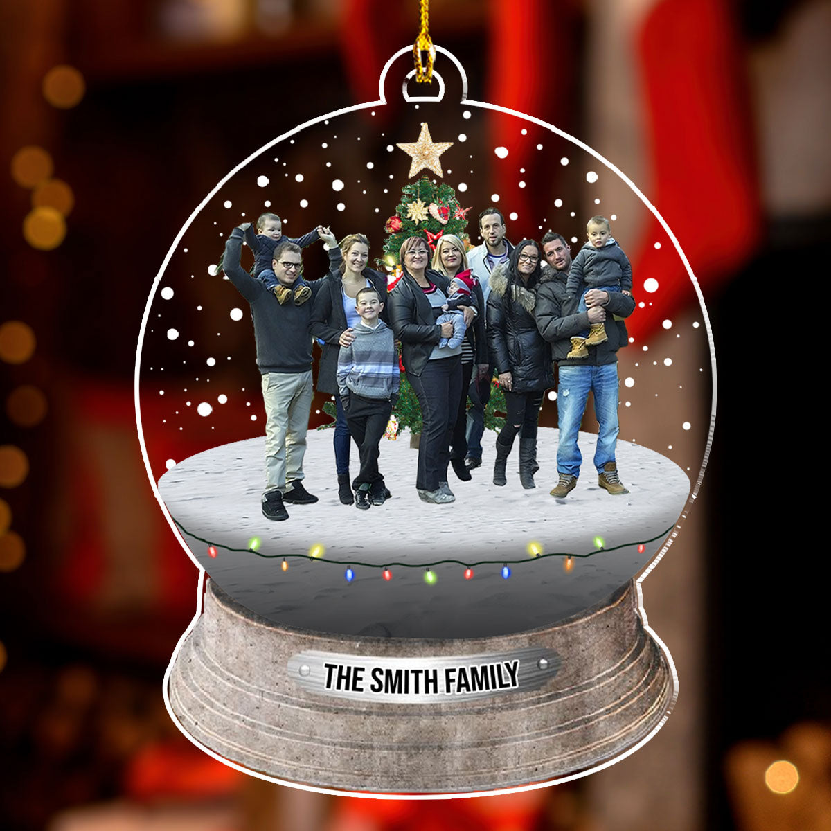 Custom Photo Family - Personalized Custom Acrylic Ornament