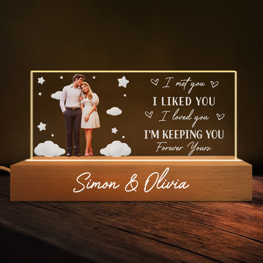 I Am Keeping You - Personalized Custom Acrylic 3D LED Night Light