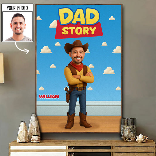 Dad Story - Personalized Custom Poster