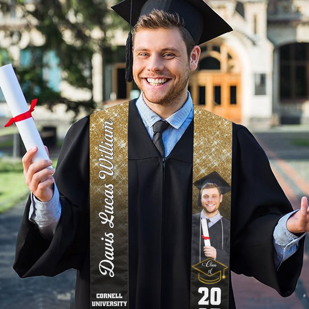 Happy Graduation 2025 - Personalized Custom Graduation Stole