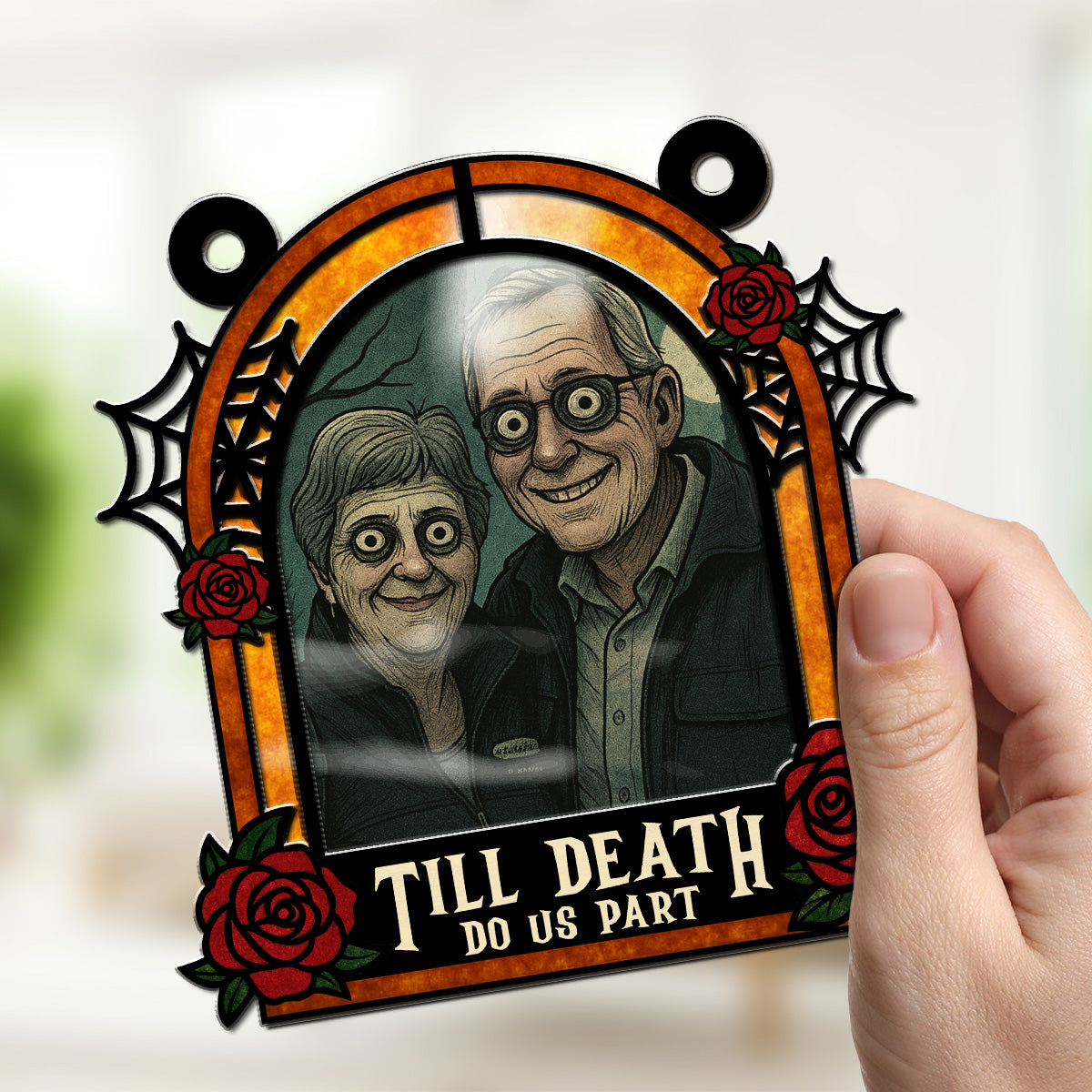 Until Death Do Us Part - Personalized Custom Suncatcher