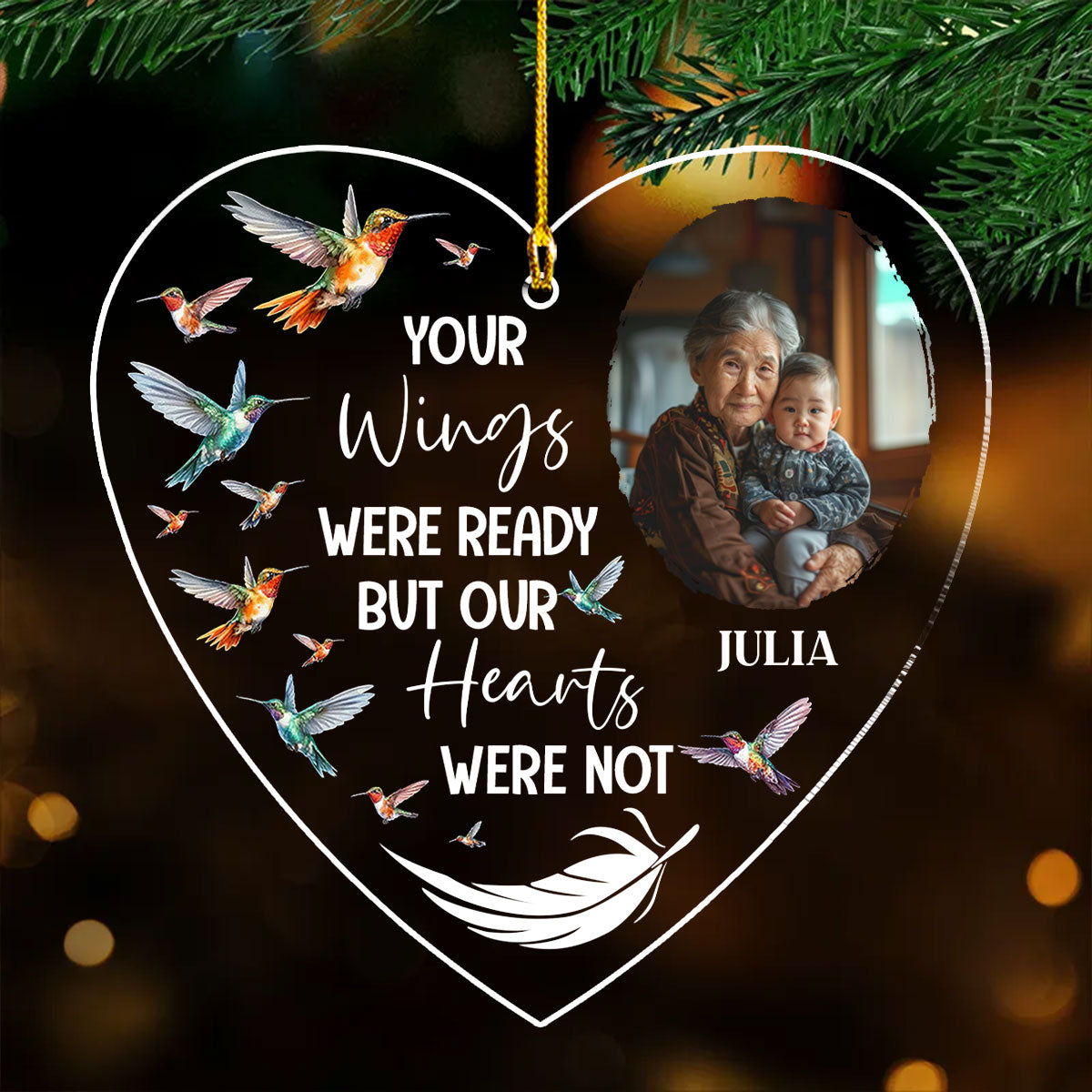 Always On My Mind Version 2 - Personalized Custom Acrylic Ornament