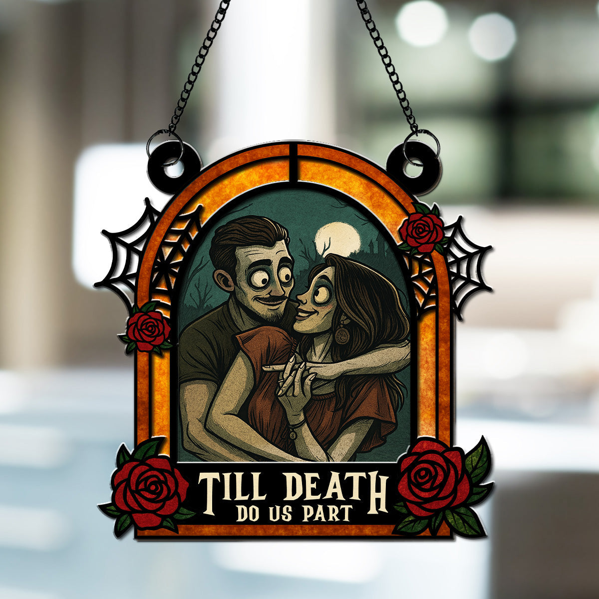 Until Death Do Us Part - Personalized Custom Suncatcher