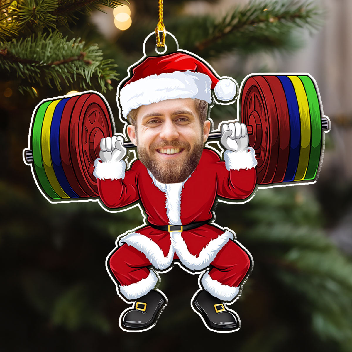 Merry Liftmas - Personalized Custom Acrylic Ornament