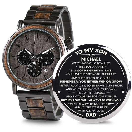 To My Pride - Personalized Engraved Wooden Watches GQ026