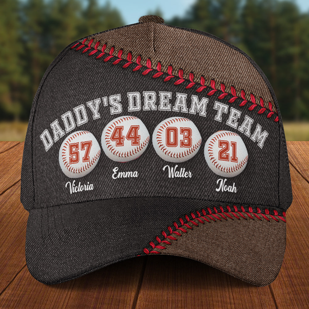 Daddy Dream Team - Personalized Classic Cap