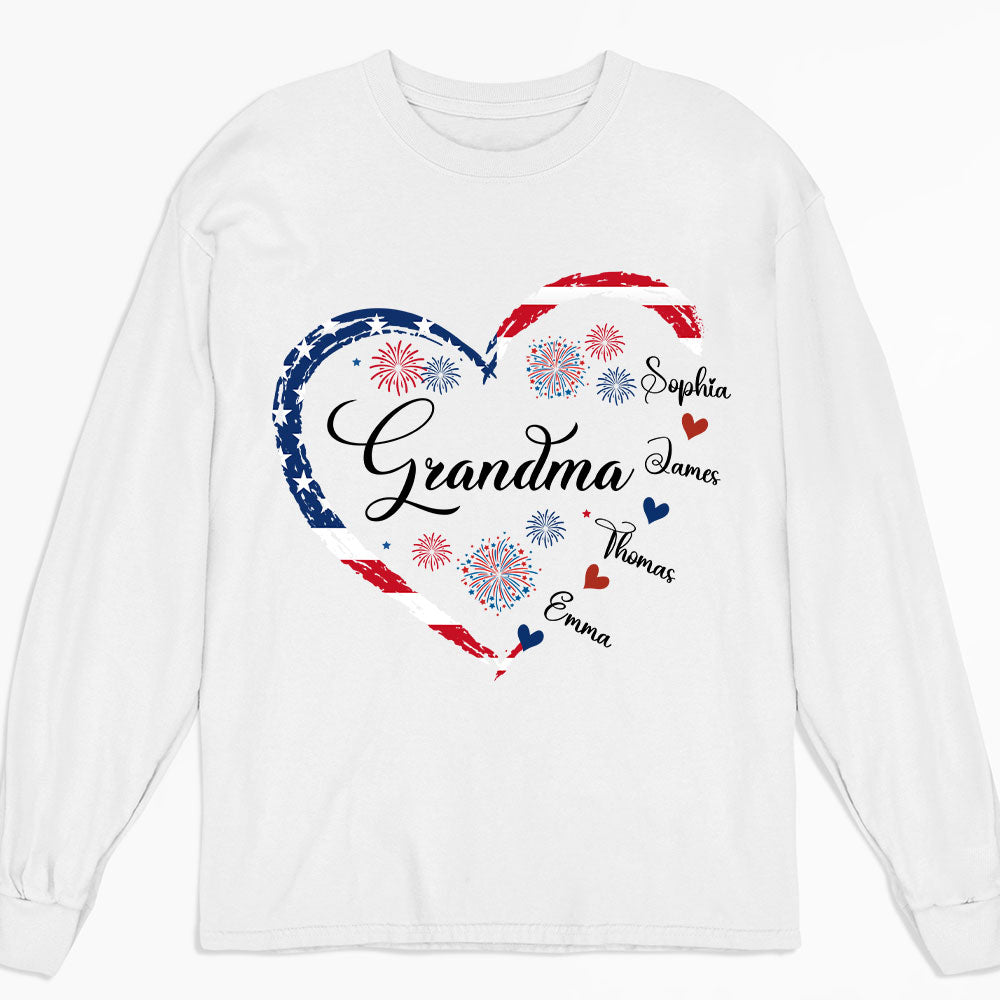 Love Being Grandma 4th Of July - Personalized Custom Shirt