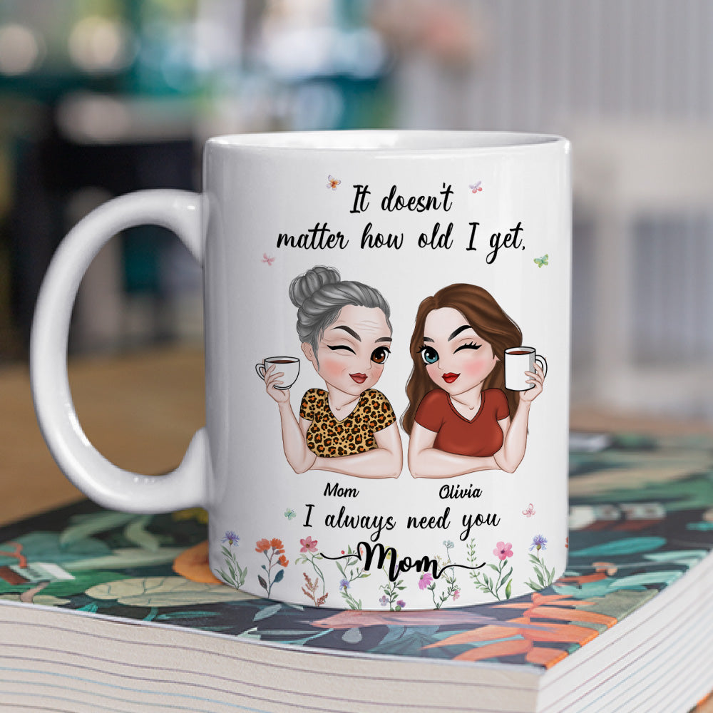 I Need My Mom Here - Personalized Custom Coffee Mug