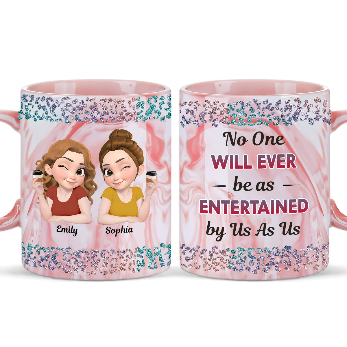My Favorite Weirdo - Personalized Custom Pink Marble Mug