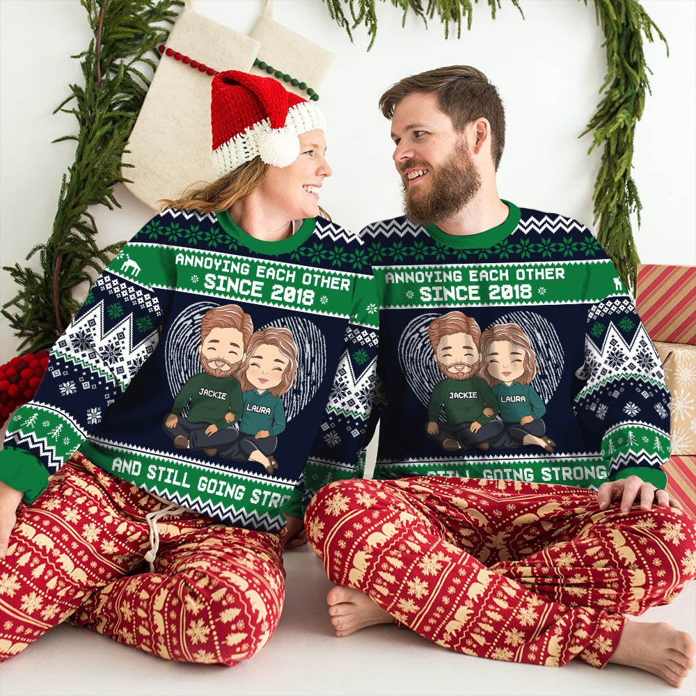 Annoying Each Other - Personalized Custom All-Over-Print Sweatshirt