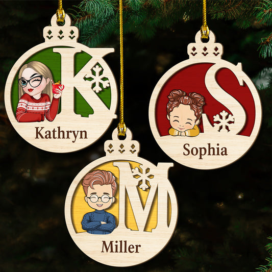 Santa Is Coming - Personalized Custom 2-Layered Wood Ornament