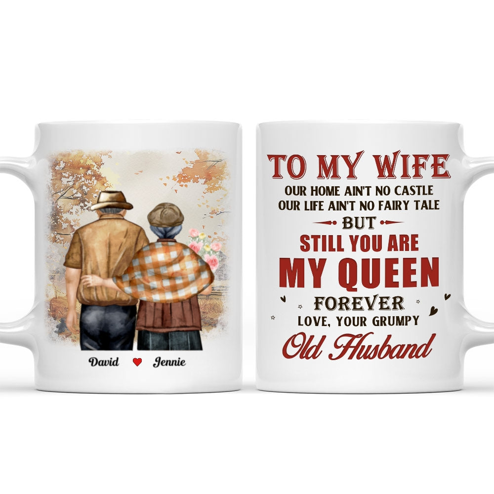 My Queen Forever - Personalized Custom Coffee Mug