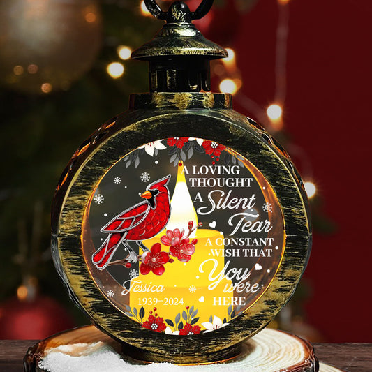 Always With You Cardinal - Personalized Custom Christmas Lantern