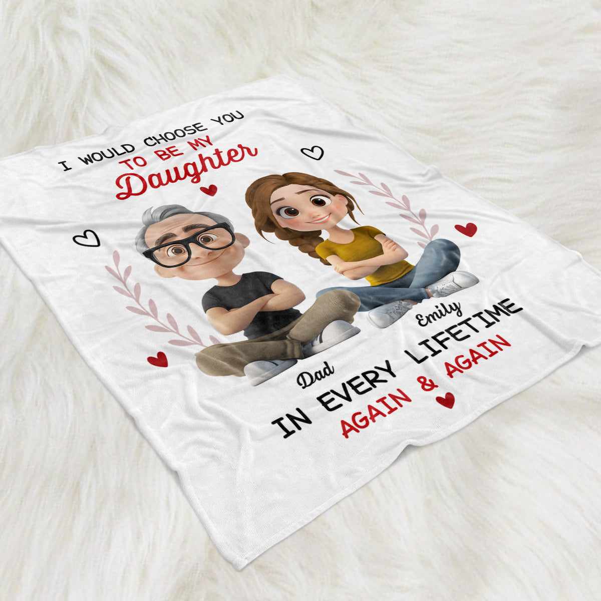 Always Choose You - Personalized Custom Fleece Blanket