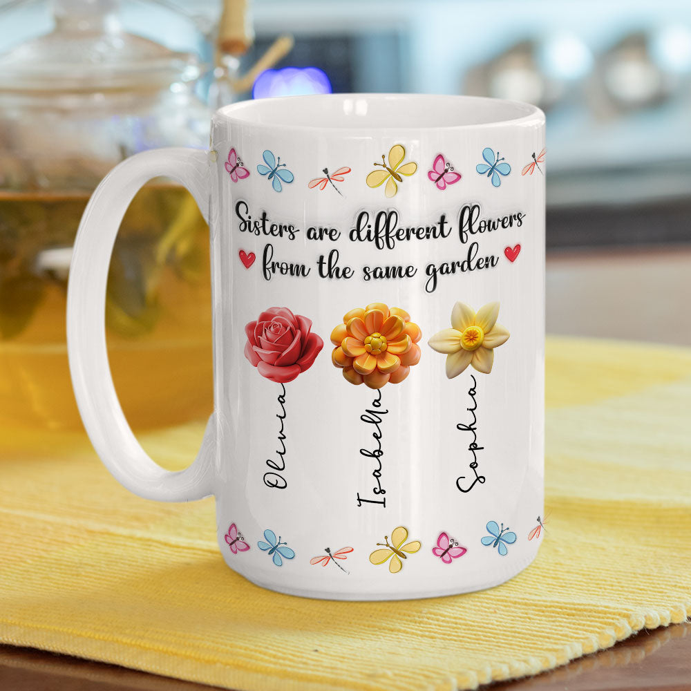 You Are The Most Beautiful Flower - Personalized Custom 3D Inflated Effect Mug