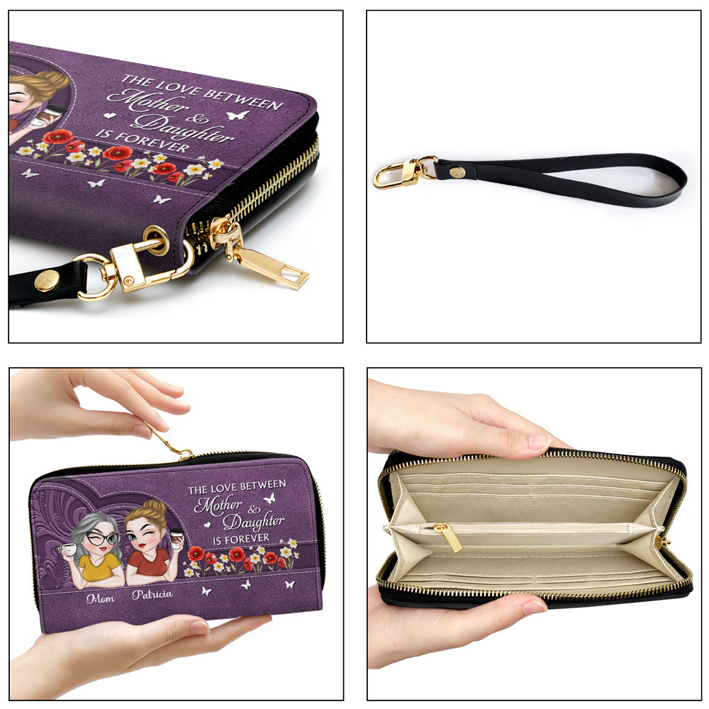 Remember I Love You Mom - Personalized Custom Leather Wallet