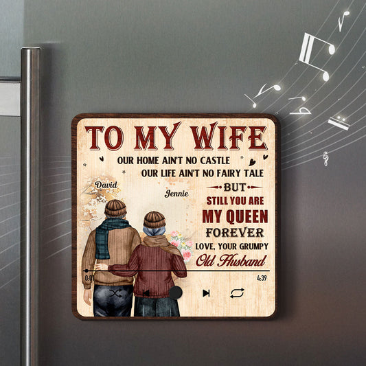 To My Wife - Personalized Custom Music Fridge Magnet