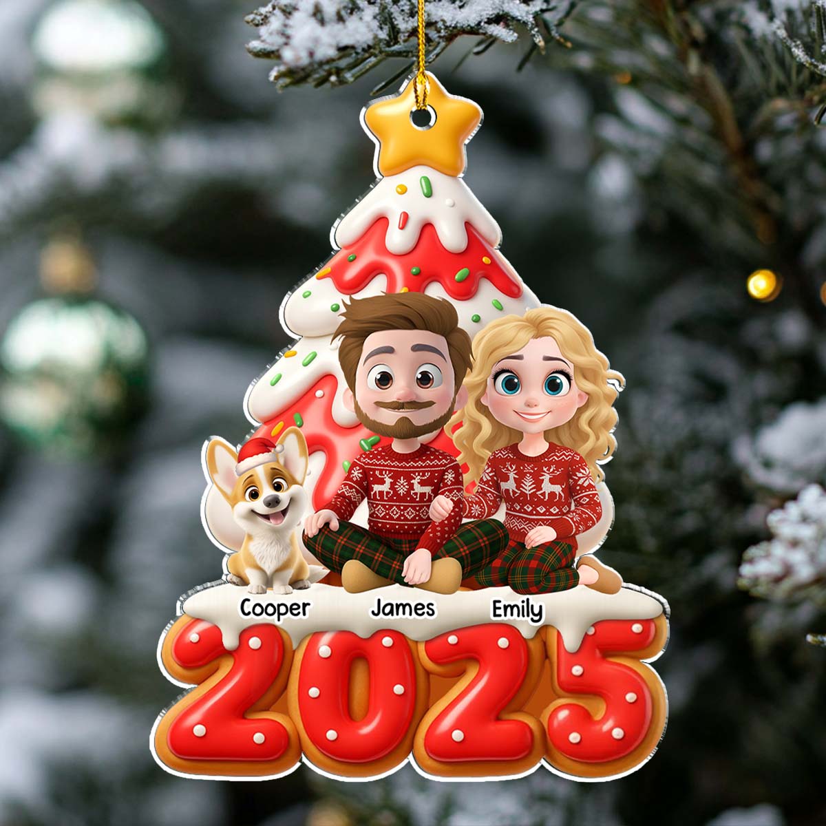 Our Family Is Sweet - Personalized Custom Acrylic Ornament