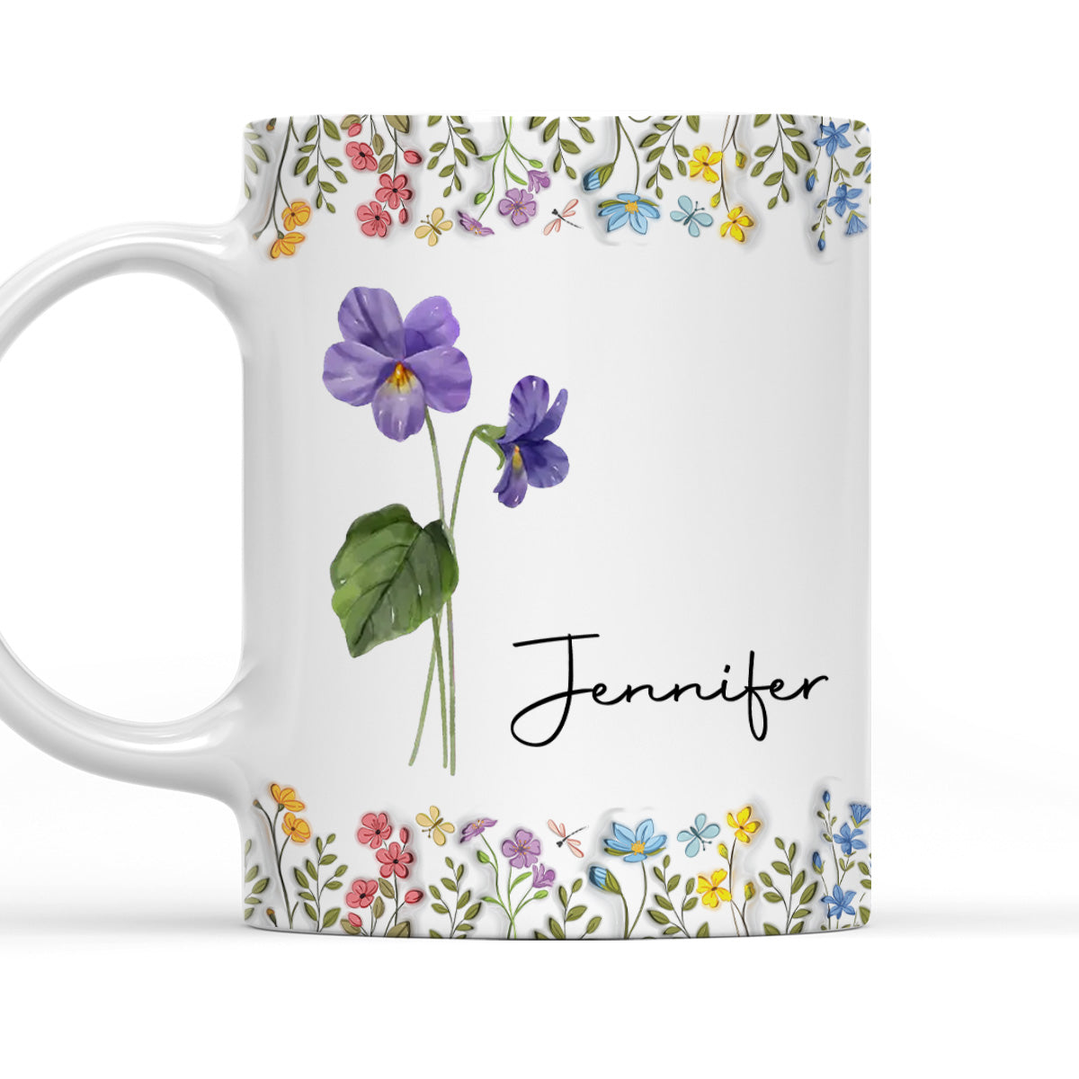 You Are The Most Beautiful Flower - Personalized Custom 3D Inflated Effect Mug