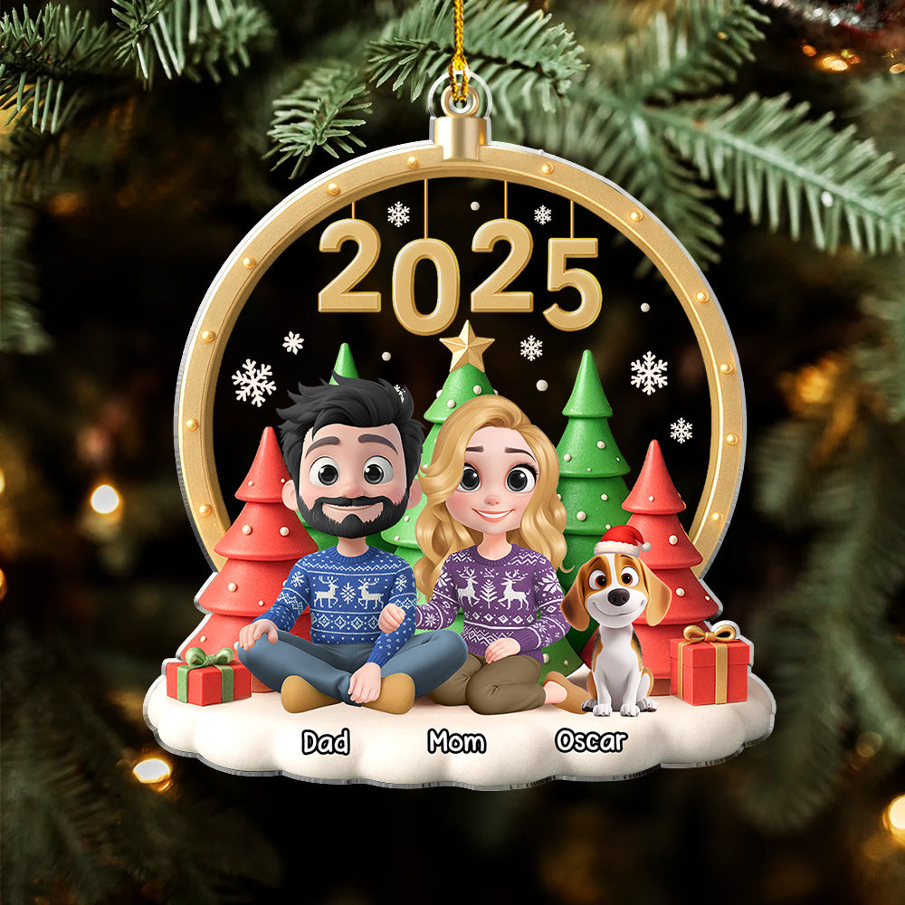 From Now Always Us - Personalized Custom Acrylic Ornament