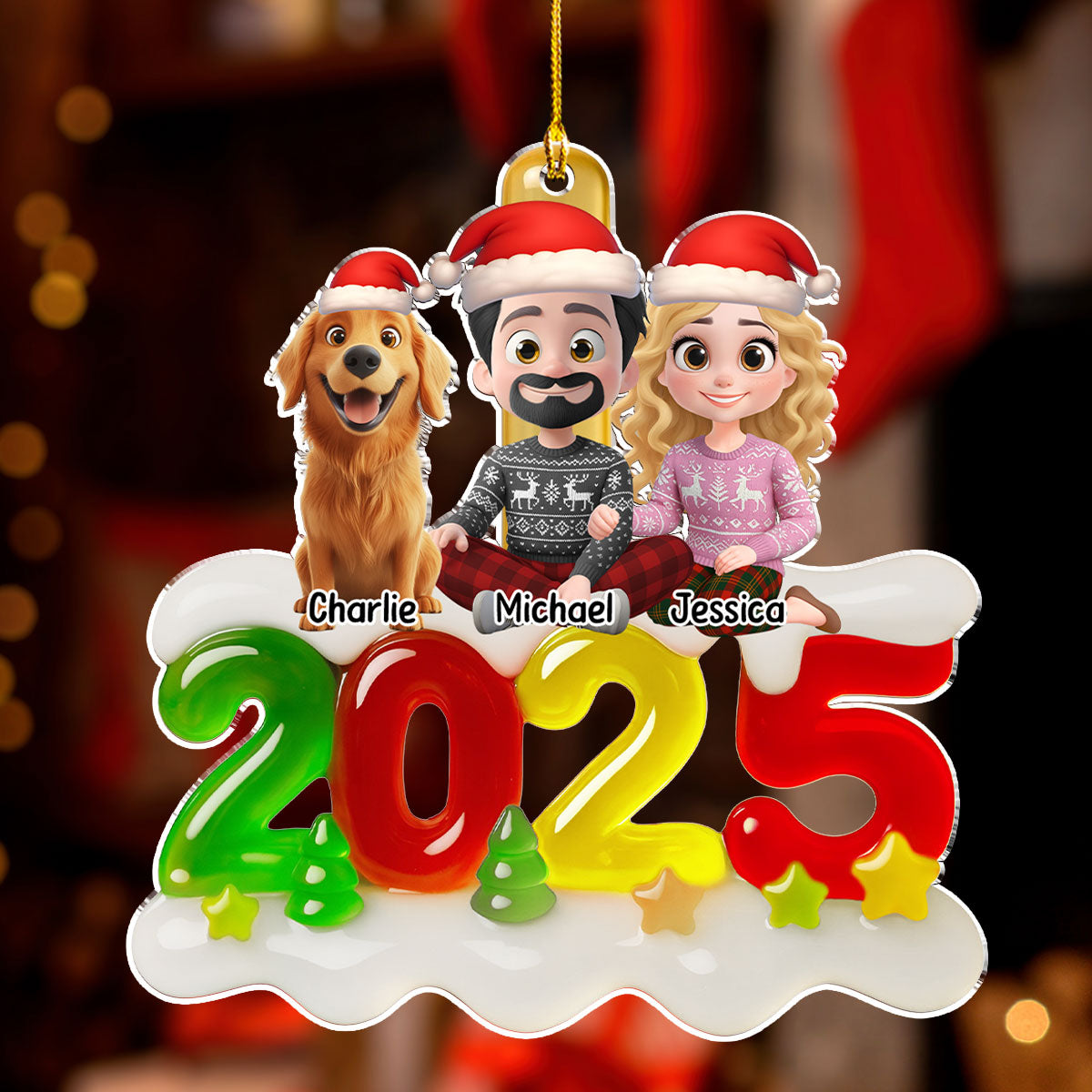 Family Jelly - Personalized Custom Acrylic Ornament