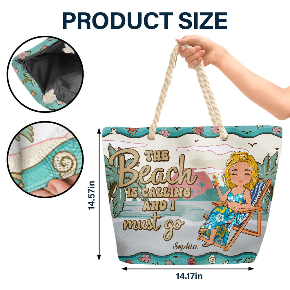 Hola Beaches- Personalized Beach Bag