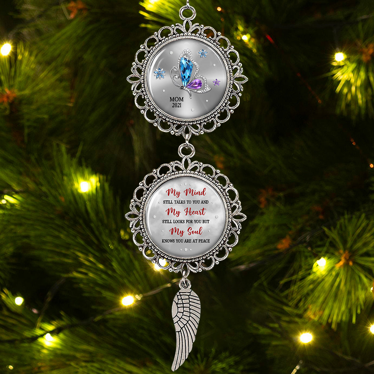 My Soul Knows You Are At Peace - Personalized Custom Charming Ornament