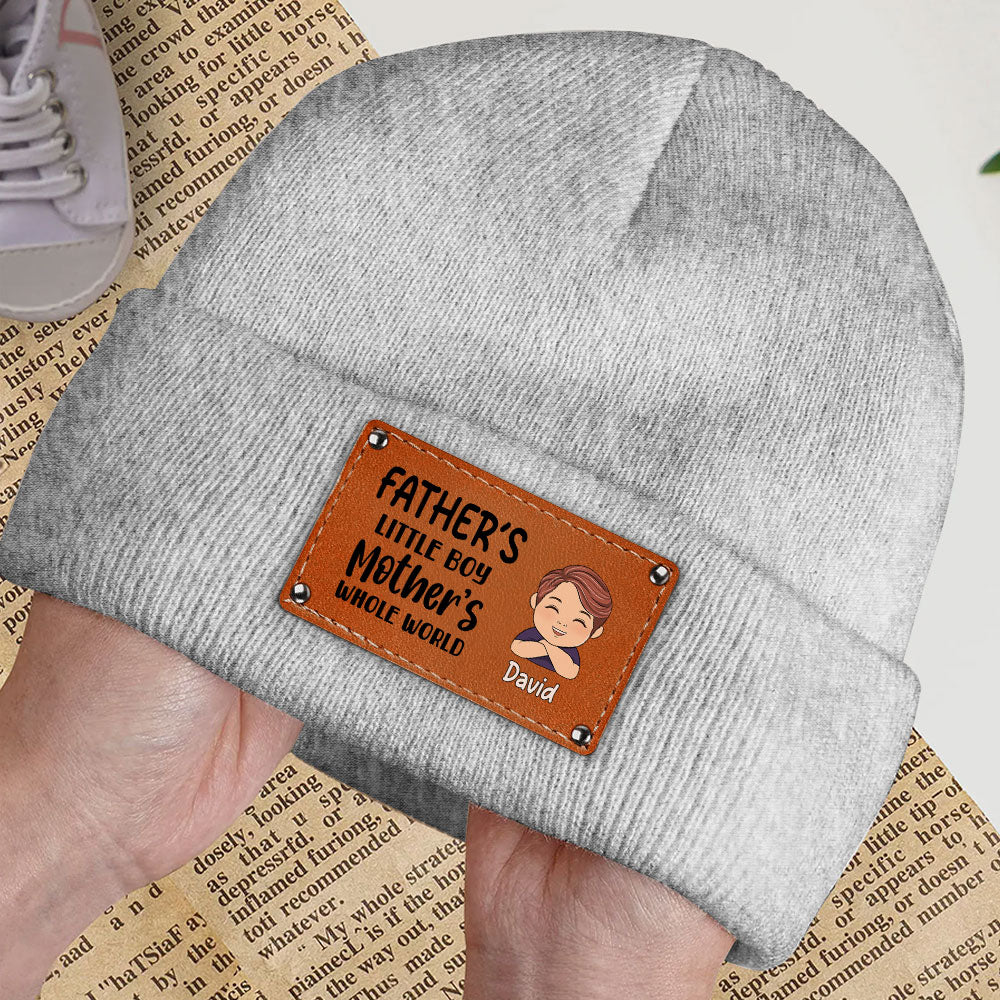 Whole World Of Daddy And Mama - Personalized Custom Beanie