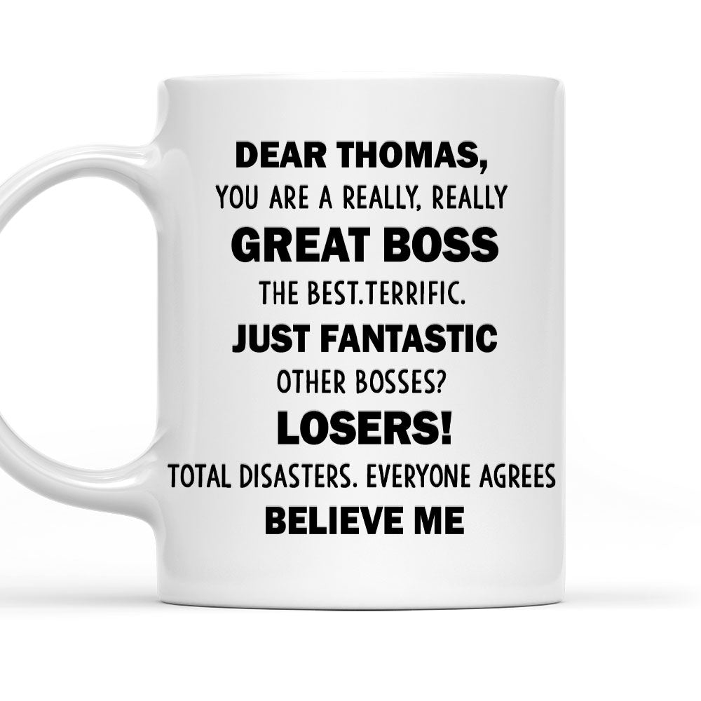 Great Boss - Personalized Custom Coffee Mug