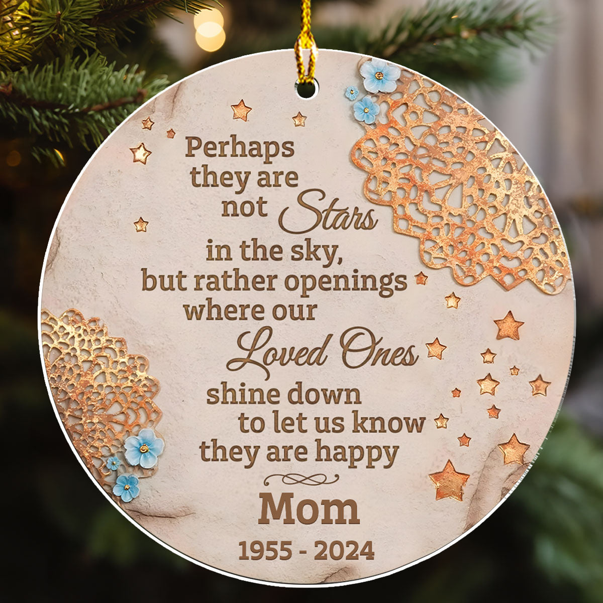 Perhaps They Are Not Stars In The Sky - Personalized Custom Acrylic Ornament