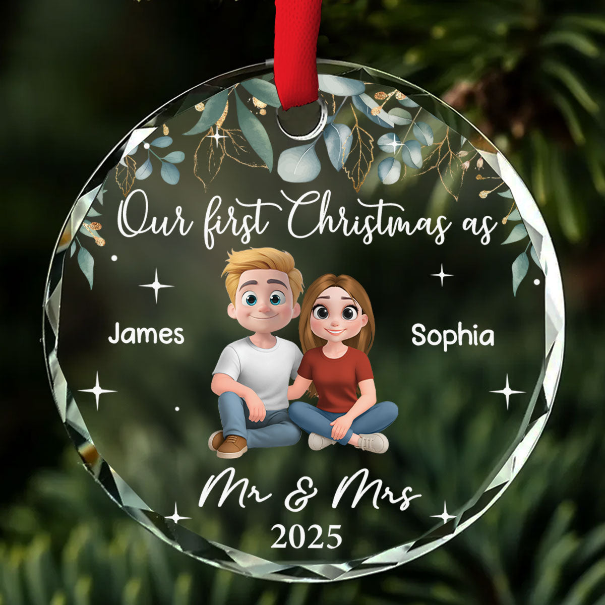 The Best Thing I Found In My Life - Personalized Custom Glass Ornament