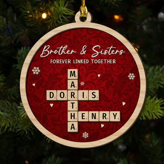 Same Roots But Different Beautiful Branches - Personalized Custom 2-Layered Wood Ornament