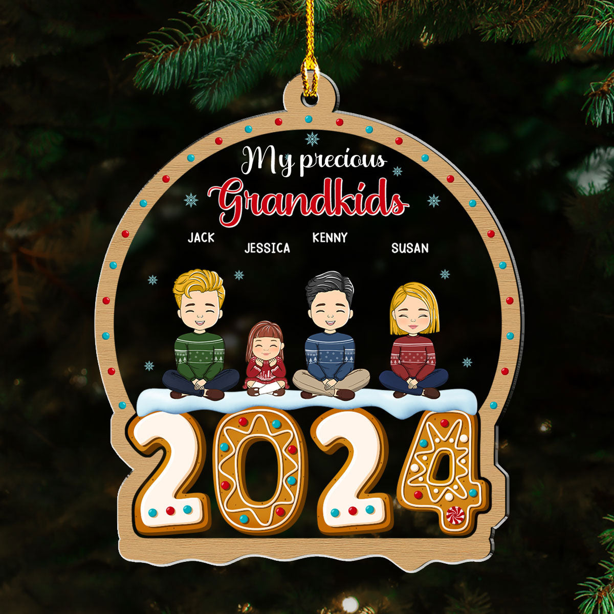 My Precious Grandkids - Personalized Custom Acrylic Ornament