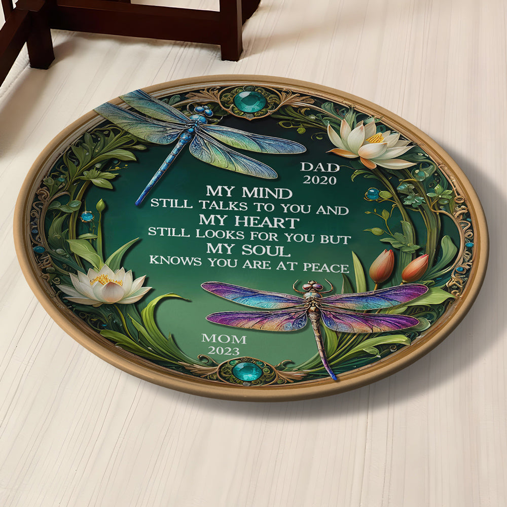 My Mind My Heart My Soul Dragonfly - Personalized Custom Plate