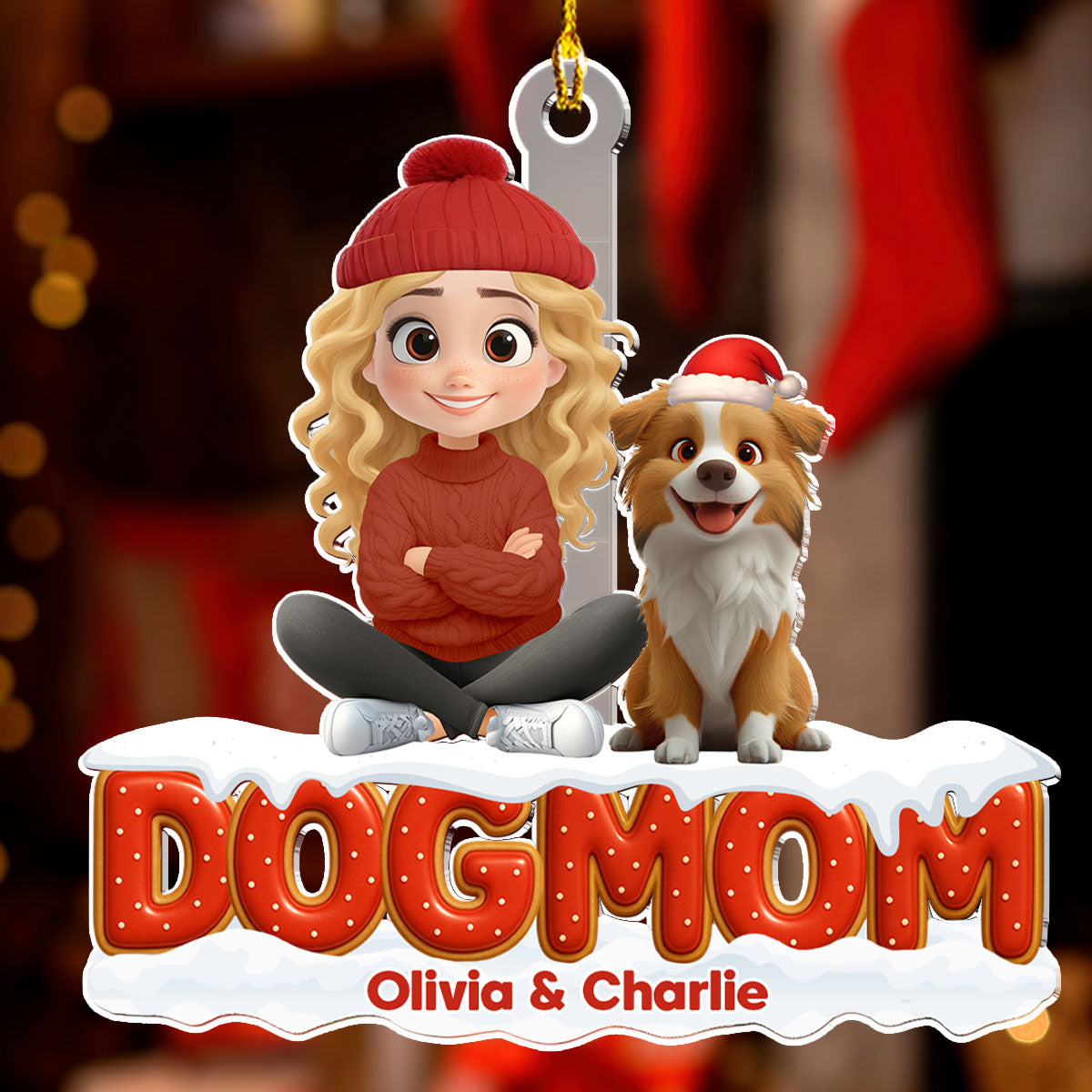 Our Unbroken Bond - Personalized Custom 3D Effect Acrylic Ornament