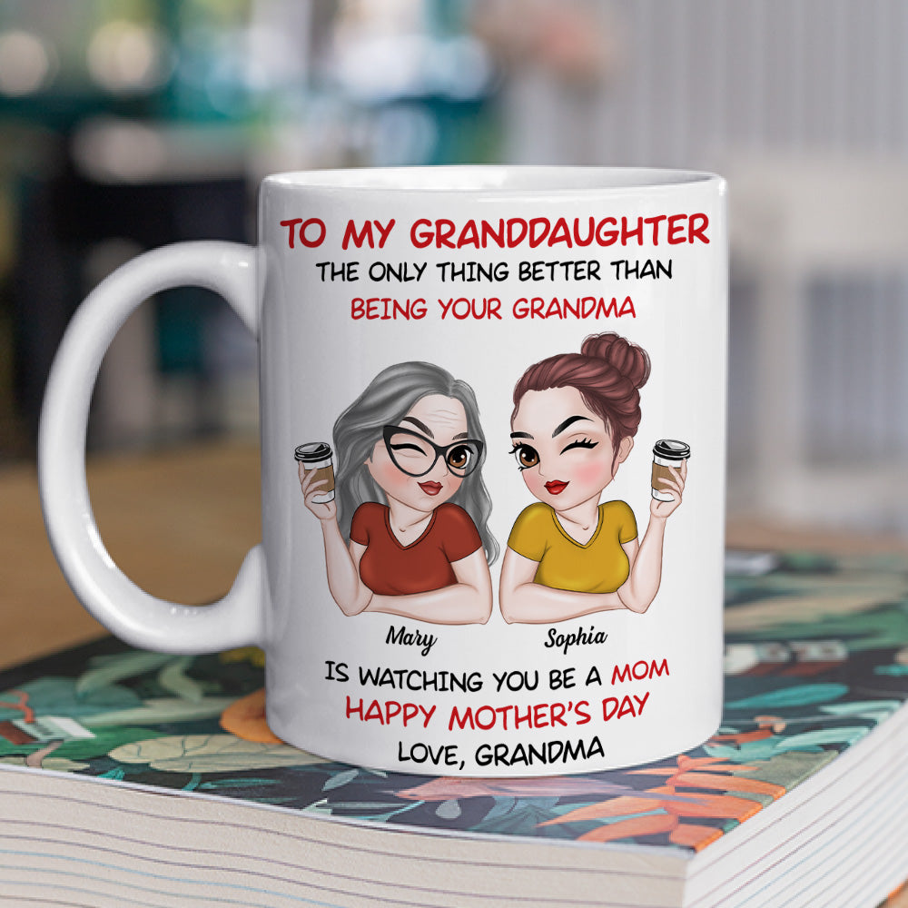 To My Granddaughter - Personalized Custom Coffee Mug