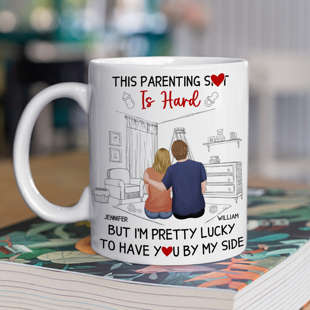 This Parenting Is Hard - Personalized Custom Coffee Mug