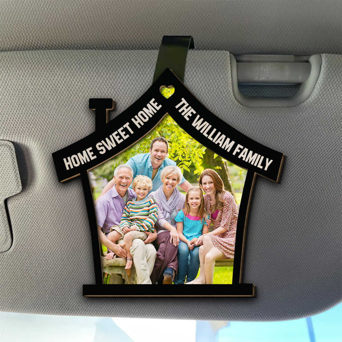 Home Is Where - Personalized Custom Car Visor Clip