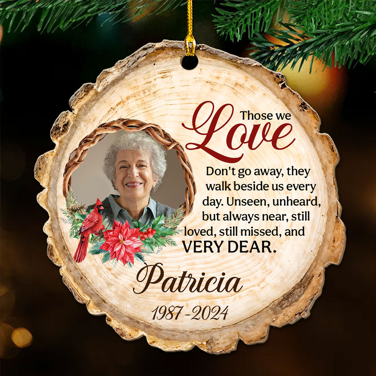 Those We Love - Personalized Custom Wood Ornament