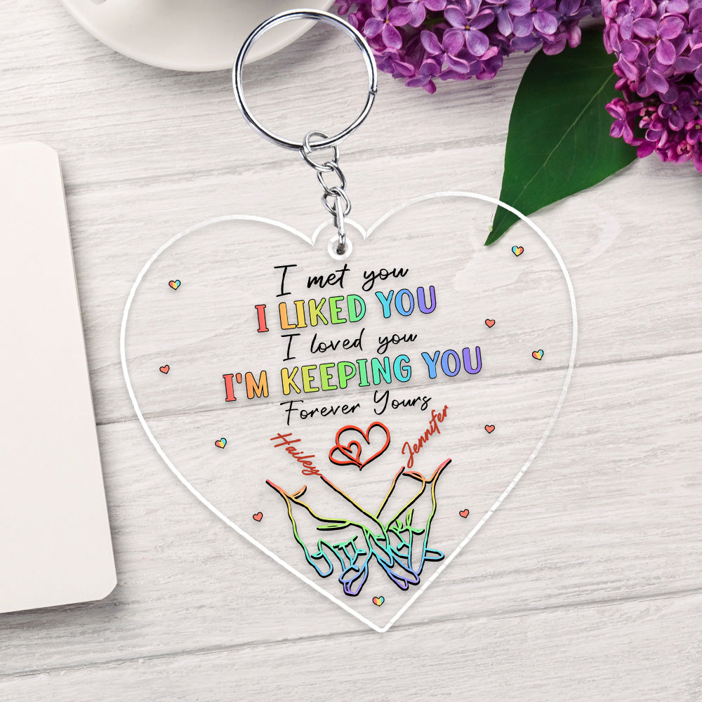 Love Knows No Gender - Personalized Custom Acrylic Keychain