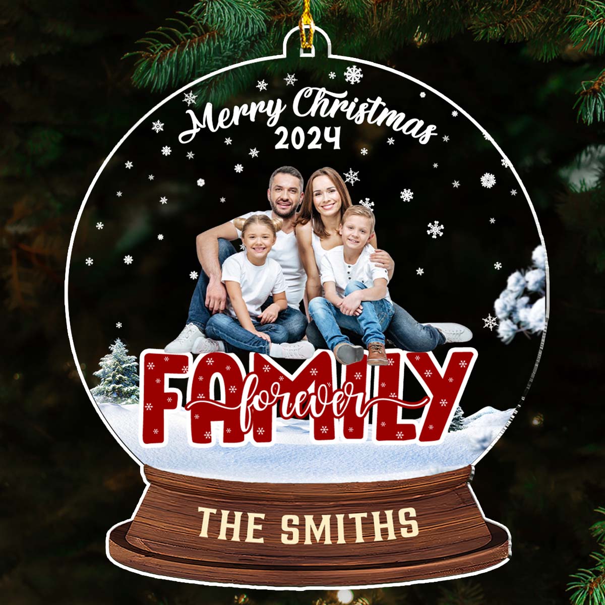Family Forever - Personalized Custom Acrylic Ornament