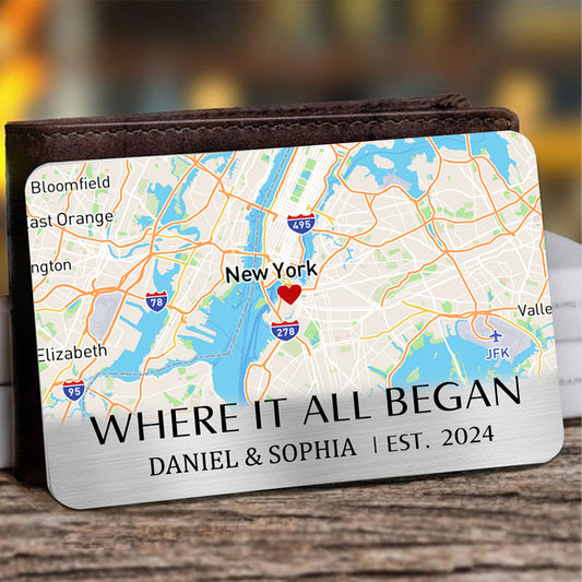 Where It All Began - Personalized Custom Wallet Card