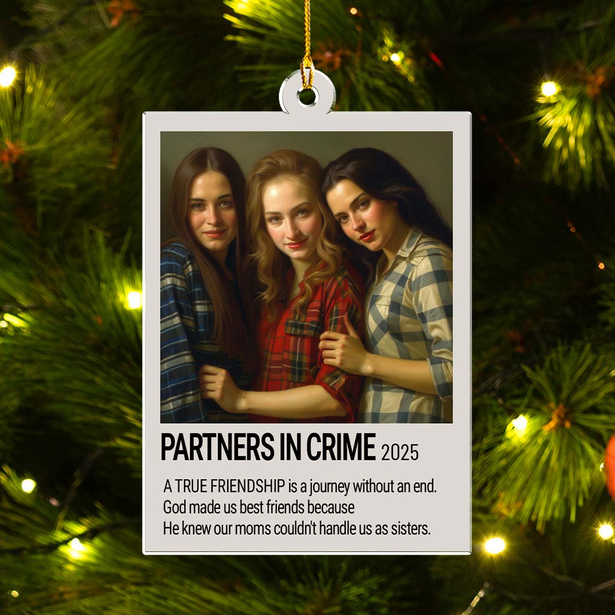 Merry Bright And Fabulous - Personalized Custom Acrylic Ornament