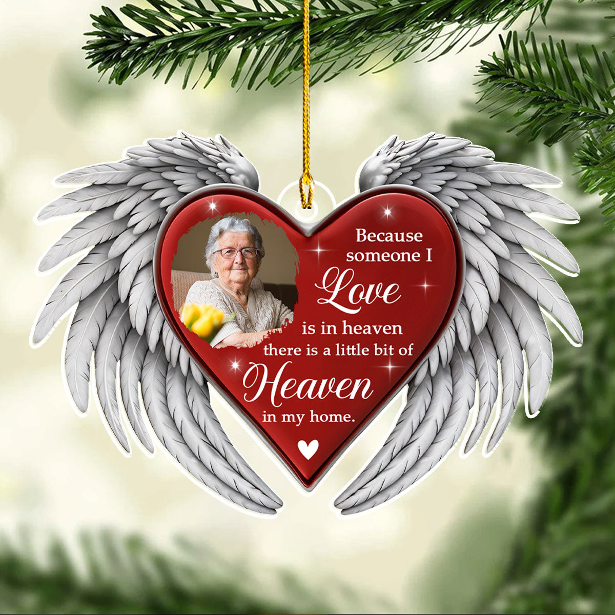 A Little Bit Of Heaven - Personalized Custom Acrylic Ornament