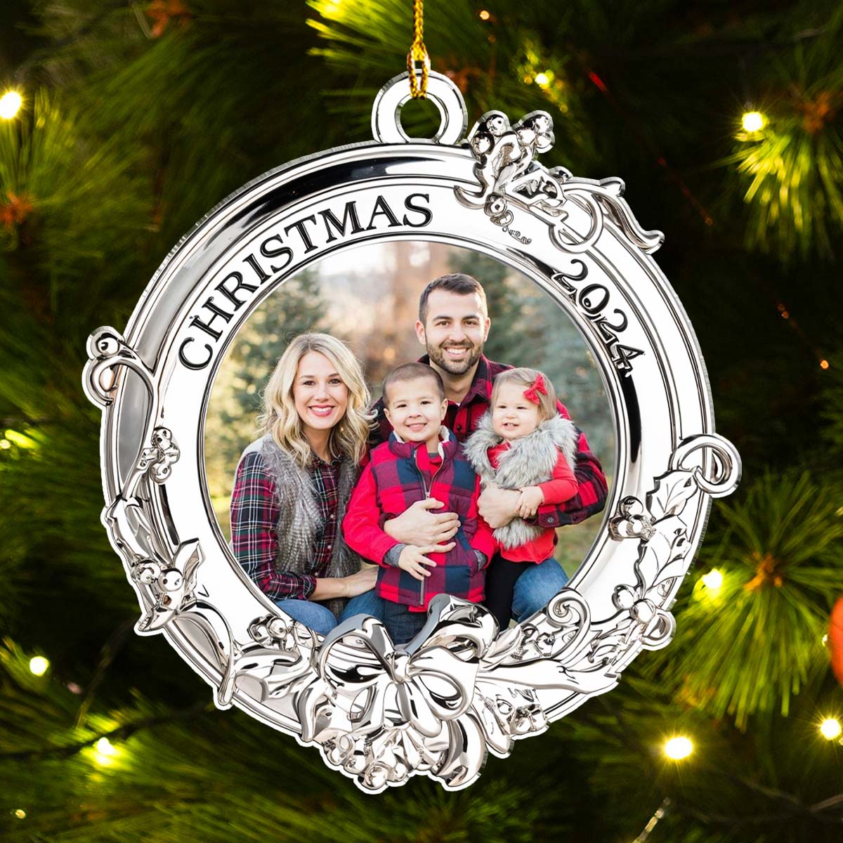 Picture Ornament For Christmas - Personalized Custom Acrylic Ornament