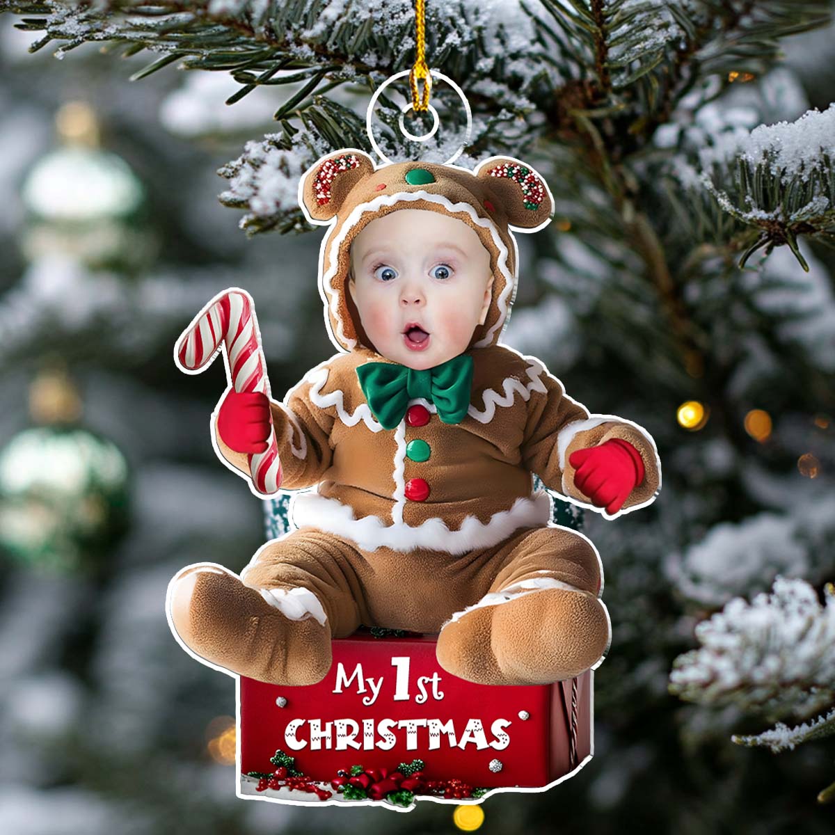 Ginger Baby Christmas - Personalized Custom Acrylic Ornament