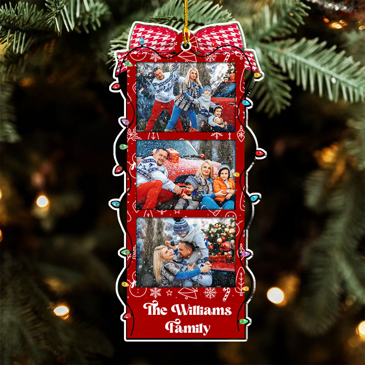 All Is Bright - Personalized Custom Acrylic Ornament