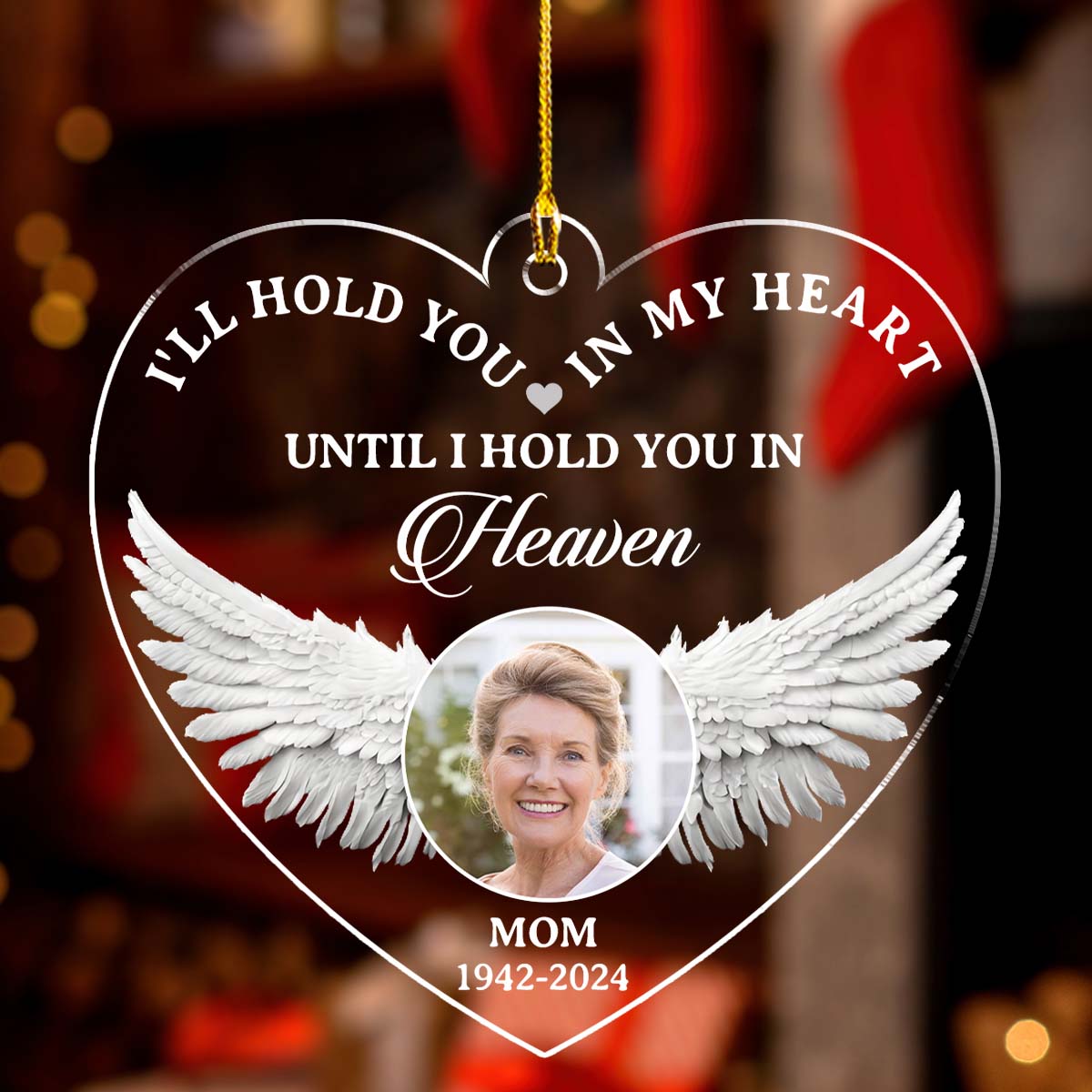 Hold You - Personalized Custom Acrylic Ornament